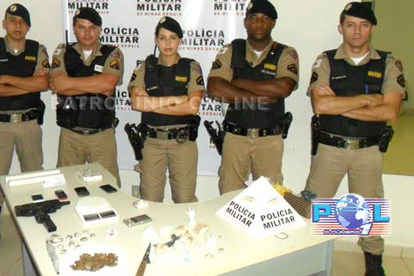 Policia Militar prende suspeitos de tráfico com drogas em Sacramento