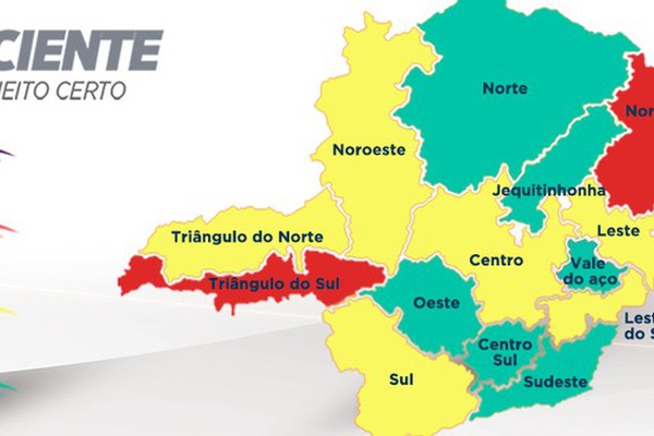 Incidência da covid-19 cai em Minas, mas macrorregião Noroeste segue na Onda Amarela