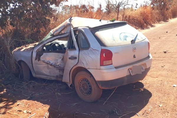 Acidente na estrada vicinal de Barreirão, em Lagoa Grande, deixa motorista inconsciente