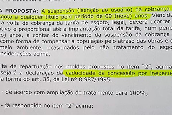 Sem resposta da Copasa, prefeito deve romper contrato de água e esgoto, segundo advogado