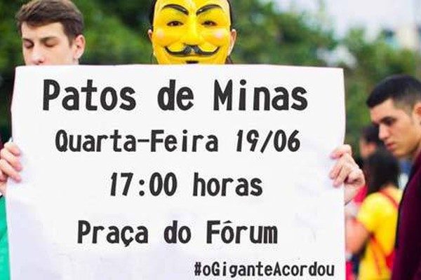 Patenses se solidarizam com atos públicos ocorridos no país e organizam manifestação