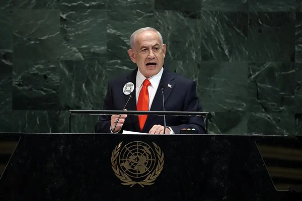 Delegações deixam cadeiras vazias durante discurso de Netanyahu na ONU