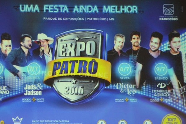 Sindicato Rural de Patrocínio divulga grade de shows da ExpoPatrô 2016