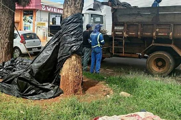 Prefeitura desmancha barraca e orienta moradores sobre pessoas em situação de rua