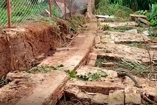 Família tem casa invadida por peixes após mais um dia de chuvas em Patos de Minas