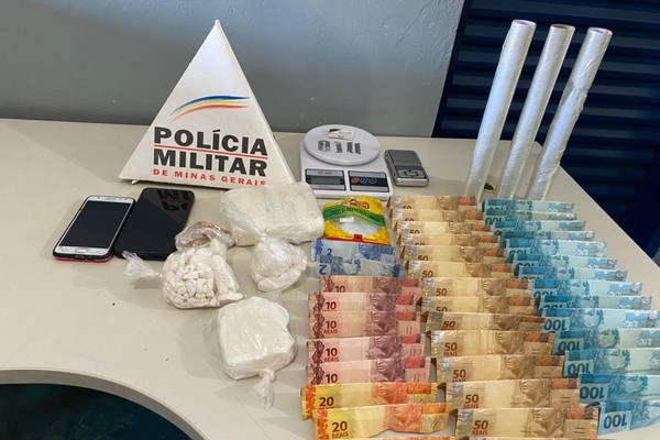 Jovens tentam fugir de abordagem, mas acabam presos por tráfico de drogas em São Gotardo