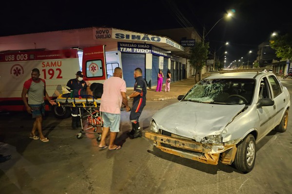 Motociclista sofre fratura exposta na perna em mais um grave acidente na avenida Brasil