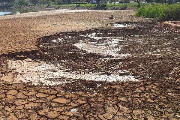 Obras de revitalização da Lagoa Grande seguem paralisadas e viram motivo de preocupação