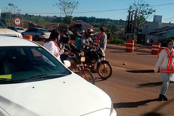 Lagoa Formosa instala barreiras sanitárias nas principais entradas da cidade para evitar a Covid-19