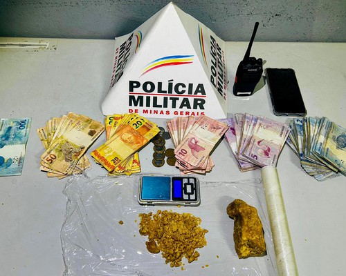 Denúncia anônima leva a Polícia a ponto de tráfico no bairro Padre Eustáquio; suspeito foi preso