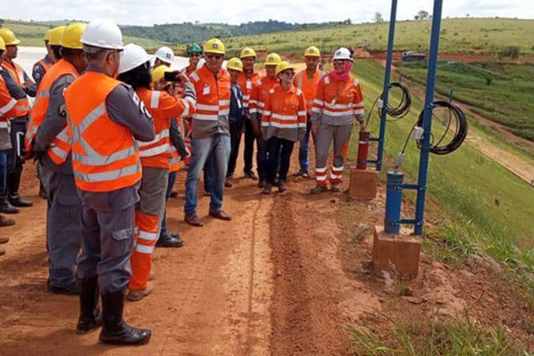 Comitiva da Defesa Civil de Patos de Minas faz vistoria em barragens da Yara Brasil Fertilizantes