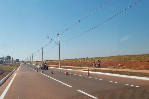 Avenida Marabá recebe sinalização e obra de duplicação deve ser entregue ainda este mês