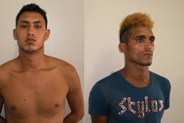 Câmeras flagram ação de bandidos e PM leva dupla para a delegacia em São Gotardo