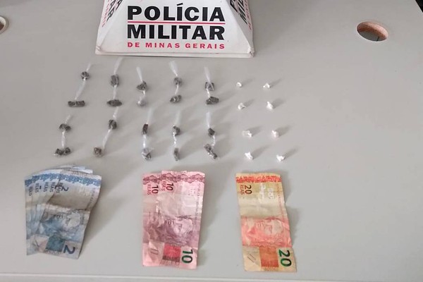 Após denúncia PM apreende maconha, cocaína e crack e adolescente acaba na delegacia em Patrocínio