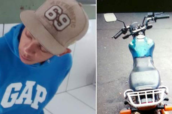 PM encontra motocicleta furtada no Alto da Colina e prende suspeito com as chaves do veículo