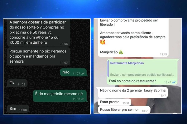 Estelionatários se passam por restaurante e aplicam golpes em Patos de Minas