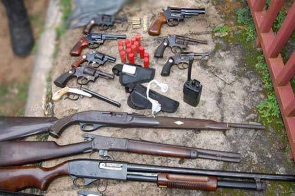 Apreensão de armas em Patos de Minas já é 25% maior do que em todo ano passado