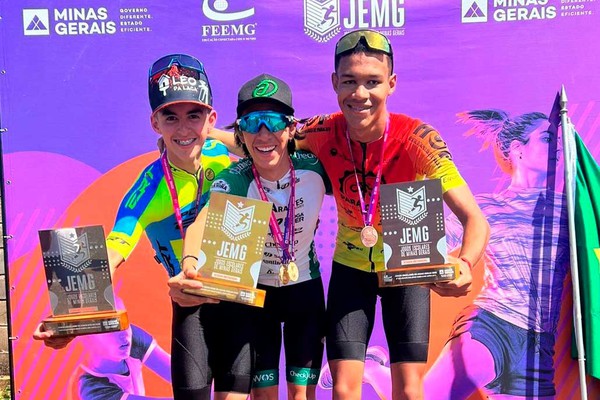 Concorrendo com o campeão brasileiro, ciclista patense conquista 1º lugar no JEMG 2023