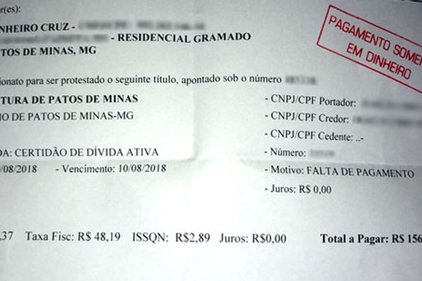 Moradores reclamam de forma utilizada pela Prefeitura para cobrança de dívidas com IPTU