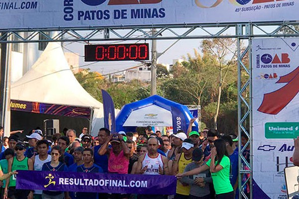 Corrida de rua abre as comemorações do aniversário de 50 anos da OAB de Patos de Minas