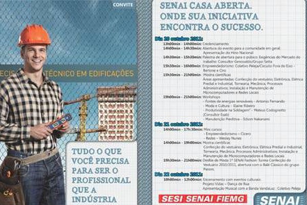 Senai abre processo seletivo para cursos gratuitos de aprendizagem industrial