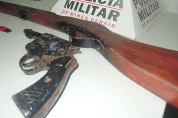 Armas usadas por crianças e adolescentes para assaltar são apreendidas pela PM