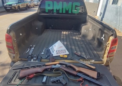Polícia Militar de Meio Ambiente apreende armas e prende quatro suspeitos por caça ilegal na região
