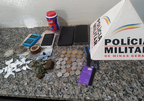 Homem é preso por tráfico de drogas durante operação conjunta da PM e Polícia Civil em Rio Paranaíba
