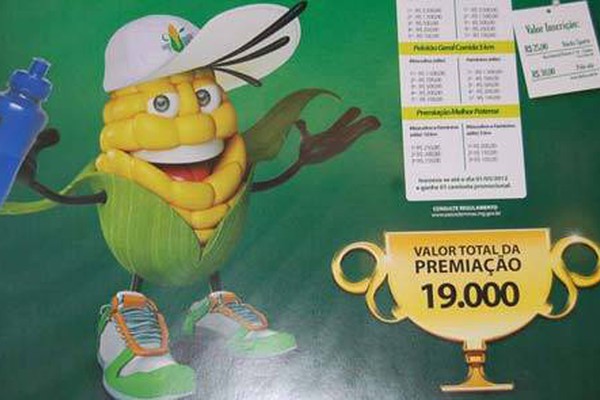 Inscrições para a Corrida do Milho terminam em 1º de maio, dia do trabalhador