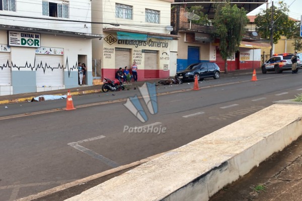 Batida de motos em São Gotardo mata mulher e deixa jovens gravemente feridos