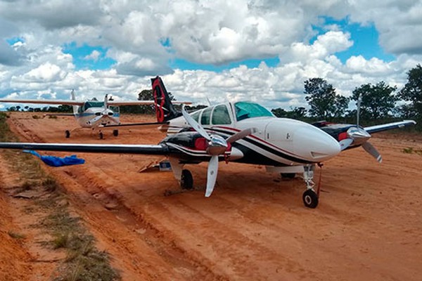 PM apreende aviões utilizados no tráfico internacional de drogas em João Pinheiro