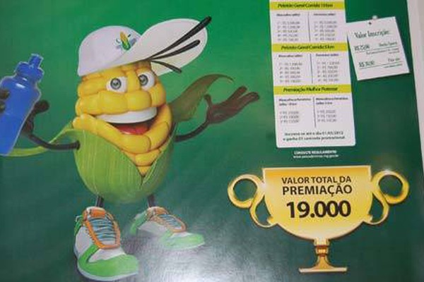 Inscrições para Corrida do Milho pela internet começam na próxima segunda-feira