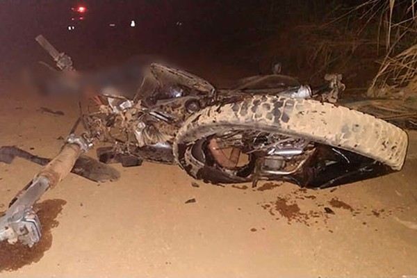 Motociclista morre ao bater violentamente contra carreta em estrada vicinal de PO