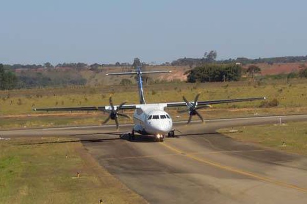 Voos no Aeroporto de Patos de Minas serão suspensos a partir desta sexta