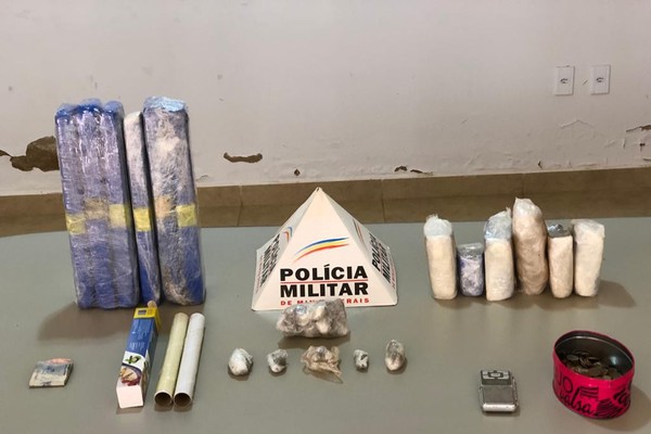 PM prende casal após encontrar grande quantidade de maconha no Centro de Tiros