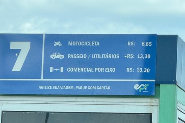 Motoristas patenses se surpreendem e reclamam de aumento no preço do pedágio na BR 365