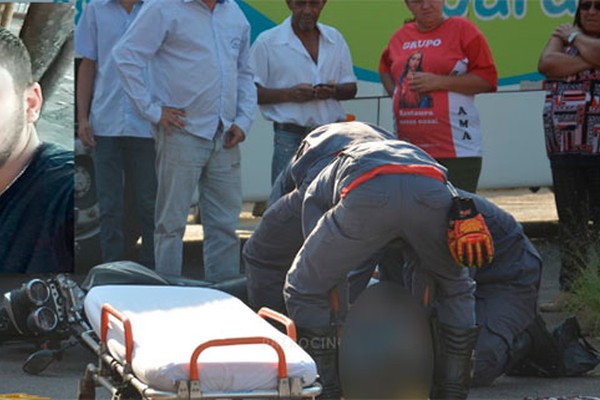 Motociclista morre e passageiro fica ferido em acidente com caminhão em Patrocínio 