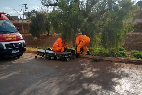 Motociclista bate em árvore e morre em grave acidente na avenida Fátima Porto em Patos de Minas