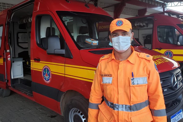 Corpo de Bombeiros socorre gestante que chegou ao Batalhão em trabalho de parto