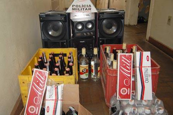 Sete menores acabam na delegacia após farra com muita cachaça e música alta