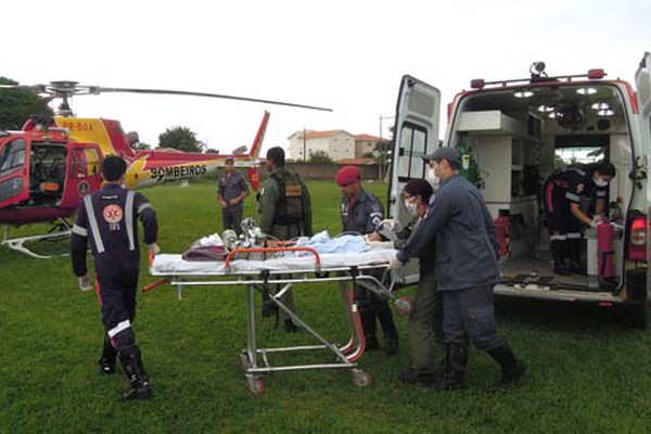 Menino de um ano com diagnóstico indefinido é levado de Helicóptero para Belo Horizonte 