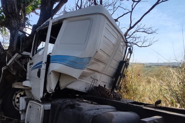 Caminhoneiro morre ao perder o controle da direção e bater em árvore na MGC 354