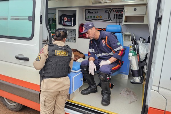 Agredido com facada no supercílio, homem precisa ser socorrido pelo Samu de Patos de Minas