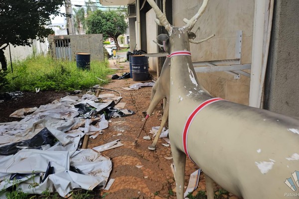 Fechado há quase um ano, antigo Palácio dos Cristais está tomado pelo mato e água parada