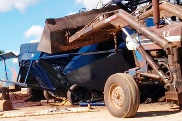 Máquina  de despolpar café cai em cima de jovem que fica gravemente ferido em Carmo do Paranaíba