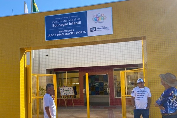 CMEI Professora Iracy Dias Maciel Pôrto no bairro Sebastião Amorim é inaugurada