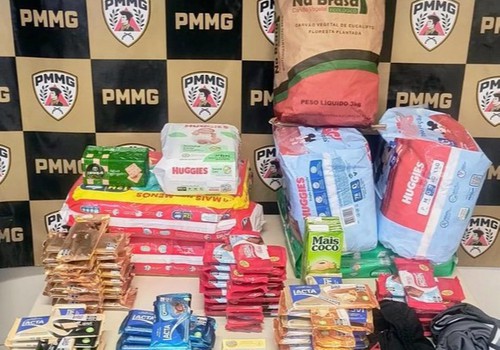 Polícia Militar desarticula grupo e recupera mercadorias furtadas em supermercado de Patos de Minas