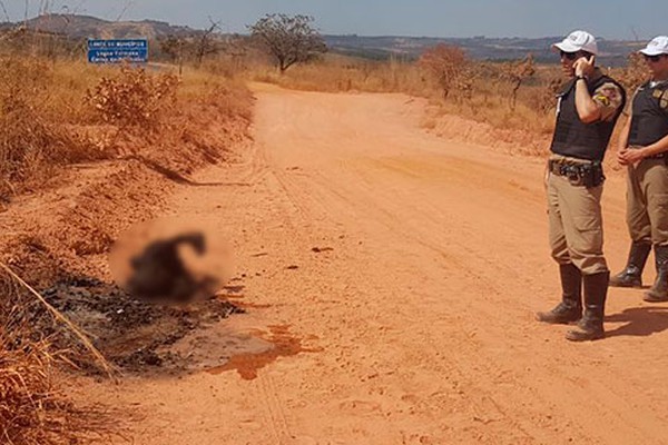 Corpo é encontrado carbonizado e mutilado em estrada vicinal às margens da BR 354