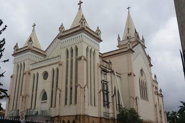 Veja como ficou o fundo da Catedral de Santo Antônio após a retirada das Palmeiras Imperiais