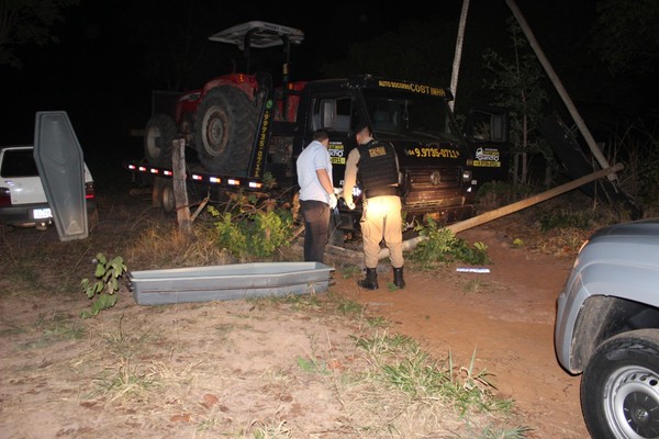 Jovem morre e homem fica ferido após assalto e troca de tiros com a PM em distrito de Presidente Olegário